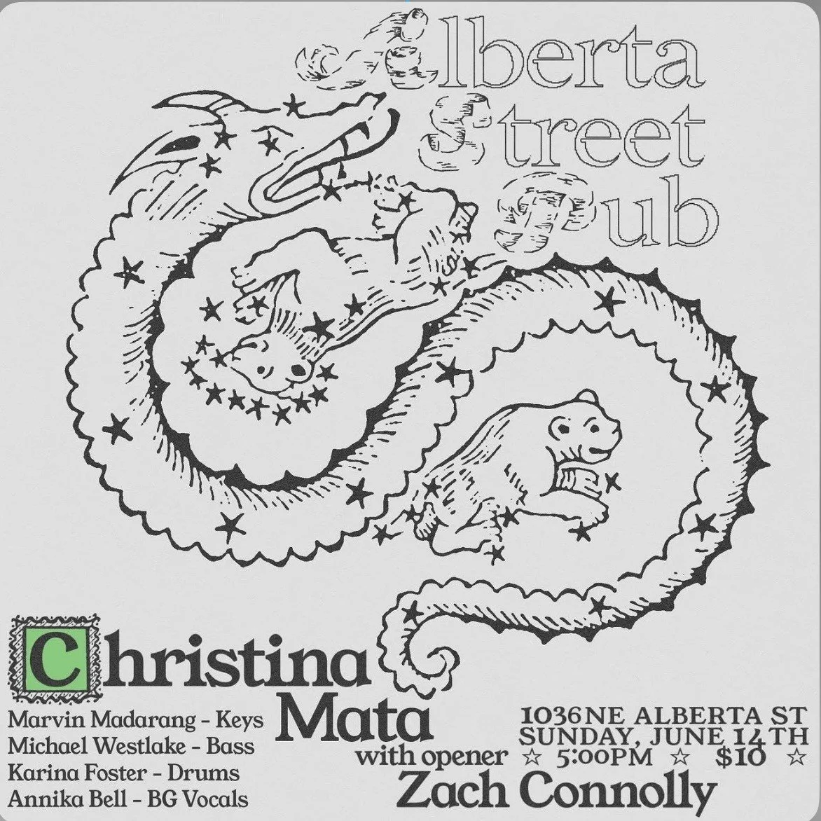 Christina Mata with Opener Zach Connolly at Alberta Street Pub