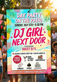 DJ Girl Next Door - Day Party on the Patio! 