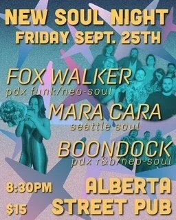 New Soul Night with Foxwalker, Mara Cara and Boondock