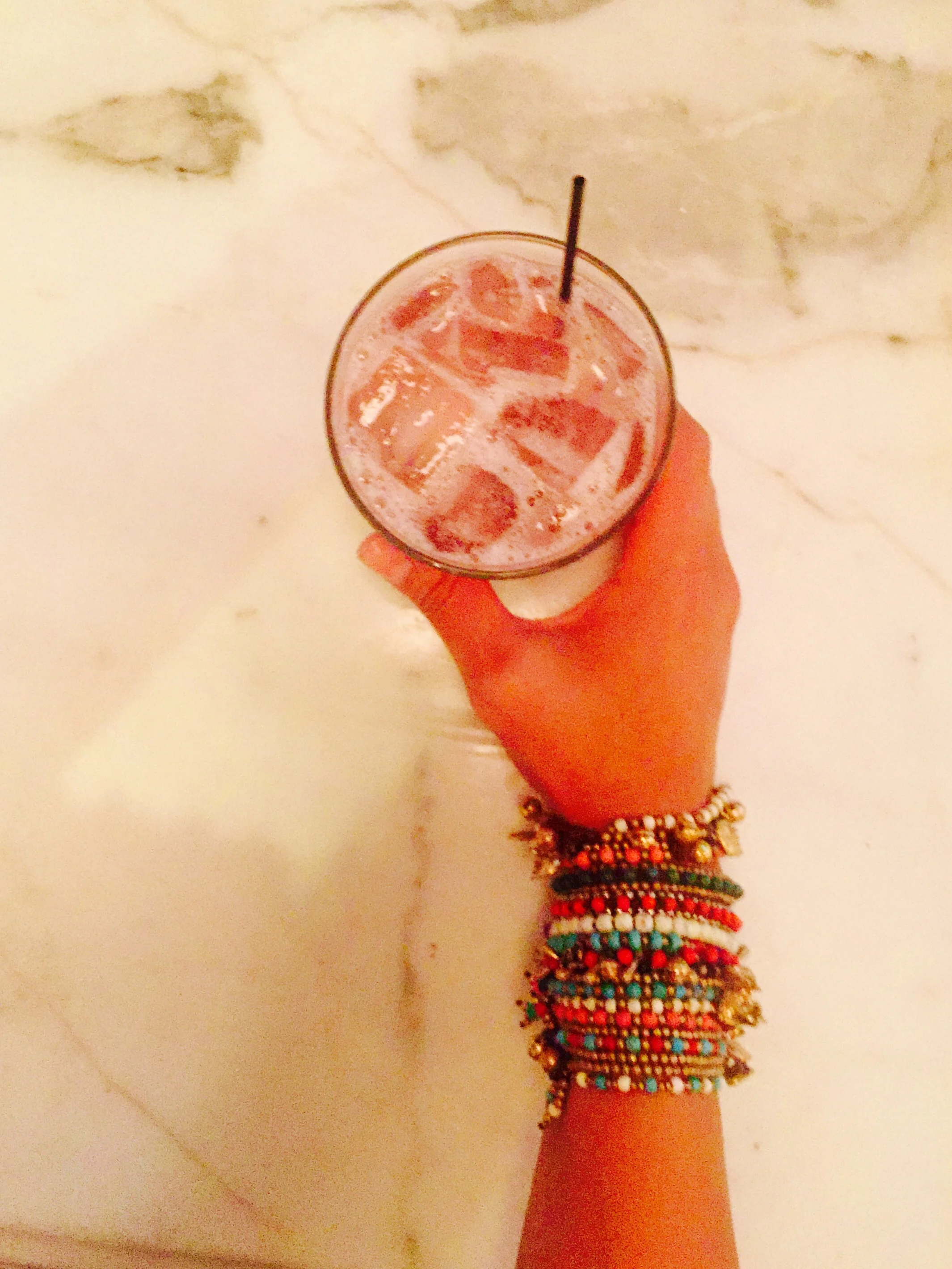 CARIOCA : pitu cachaça | lime juice | frozen grapes cubes.