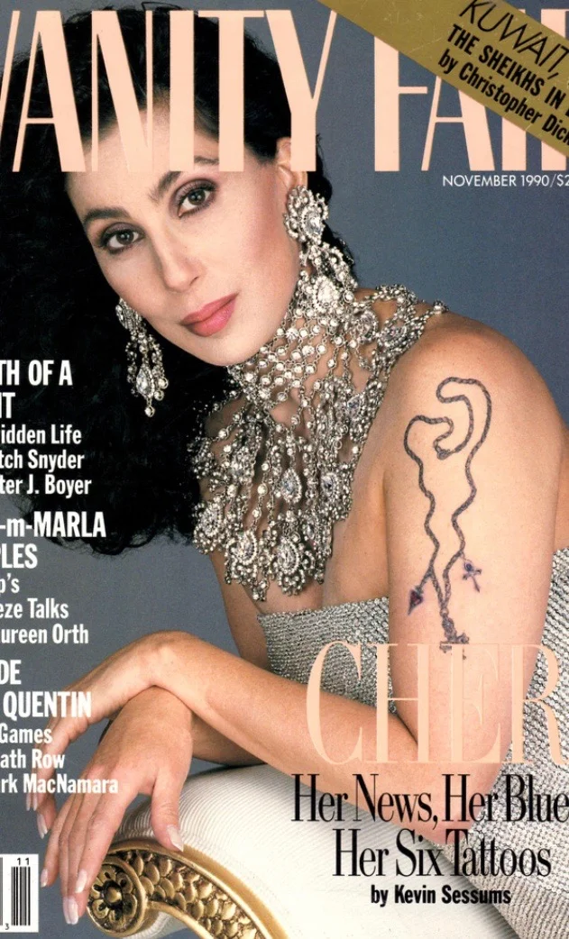 Cher on Cover of Vanity Fair November 1990