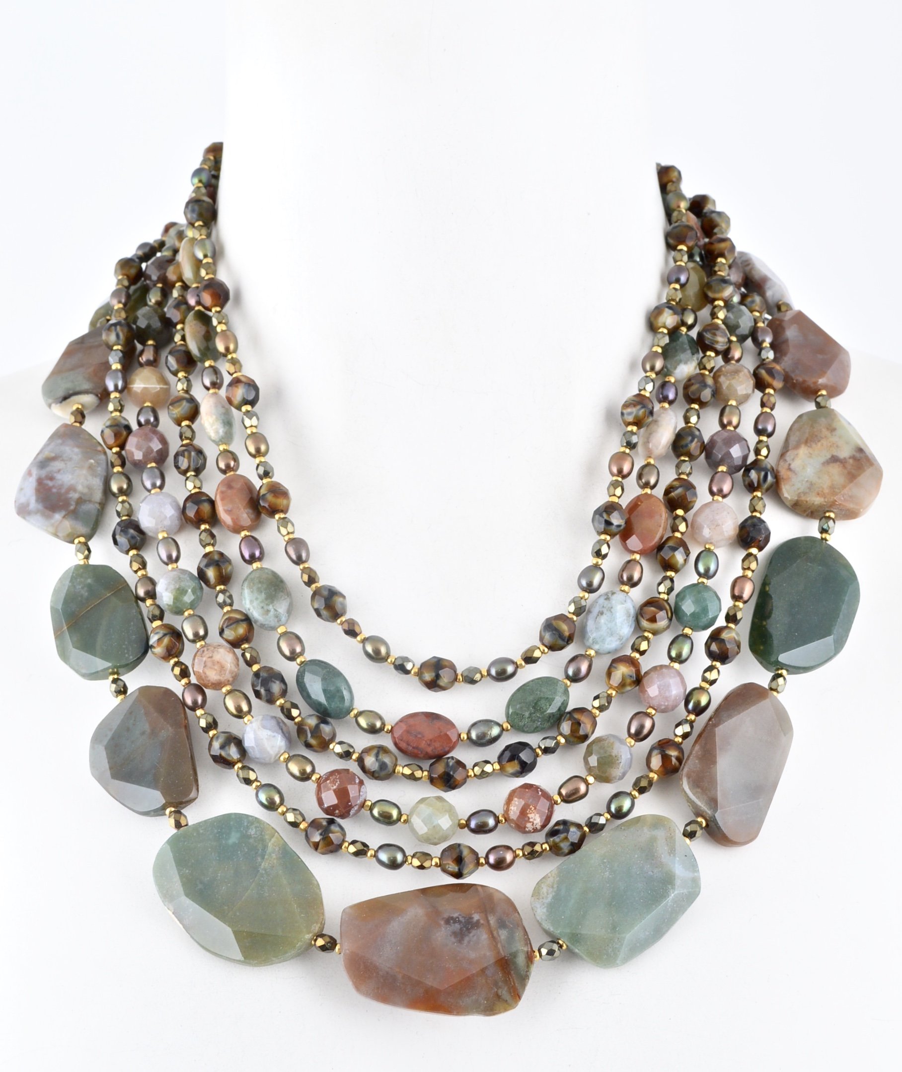 Maria Barrera-Six Strand Fancy Jasper 