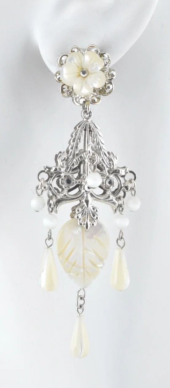 新品☆Jose & Maria Barrera☆美しいイヤリング☆オニキス石