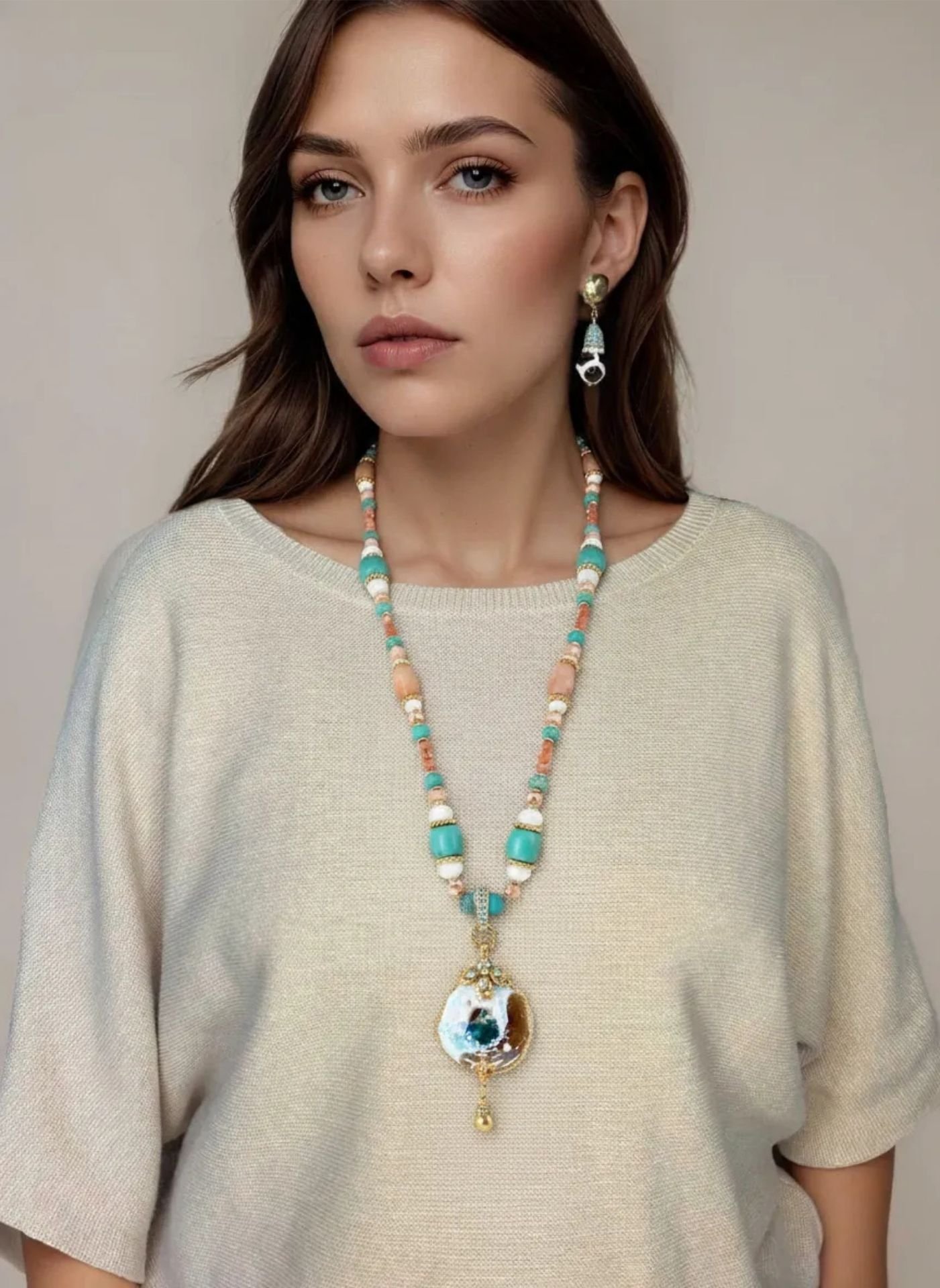JMB stone pendant necklace on model.jpg