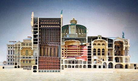 The section model of Opera Garnier currently on exhibition is not to be missed. 
