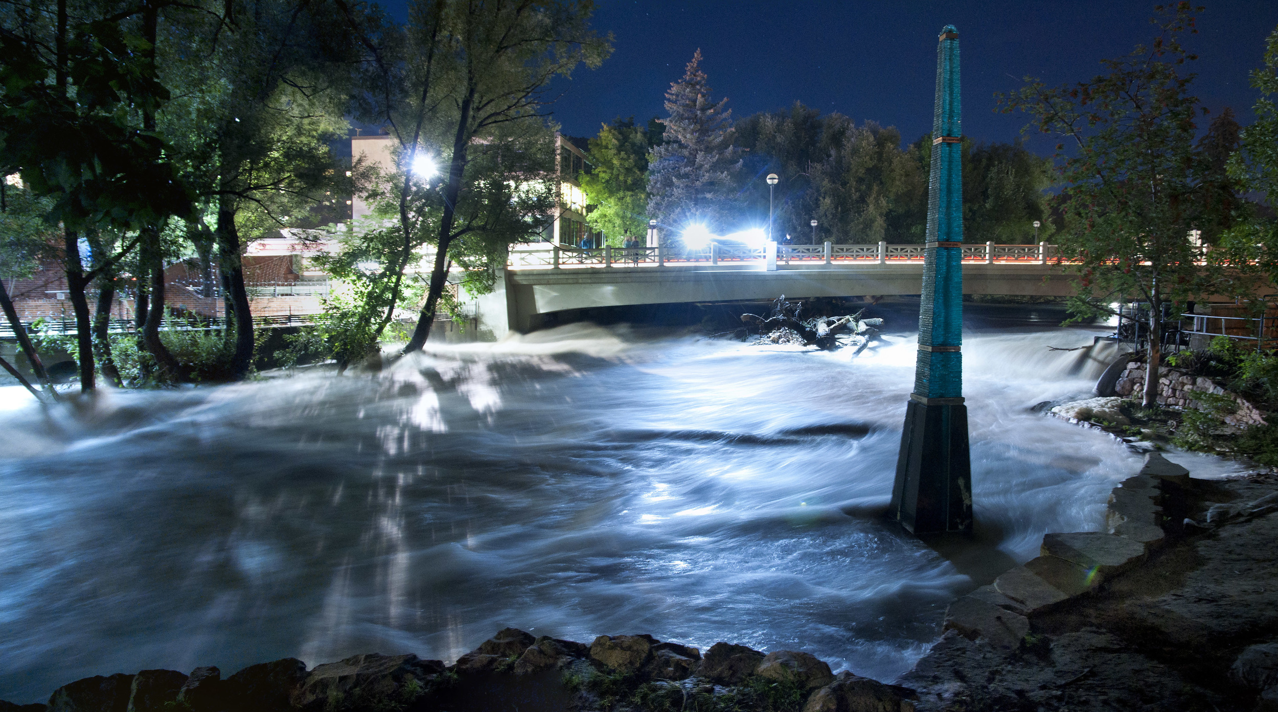 Starting on 12 September 2013, Colorado experienced some of the worst flooding in the state's history. 8 people died and 6 remain missing.
