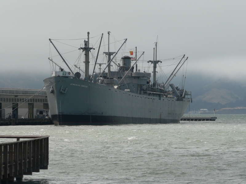 The O'Brien rests in her berth at San Francisco's Pier 45. (photo via Wikimedia)
