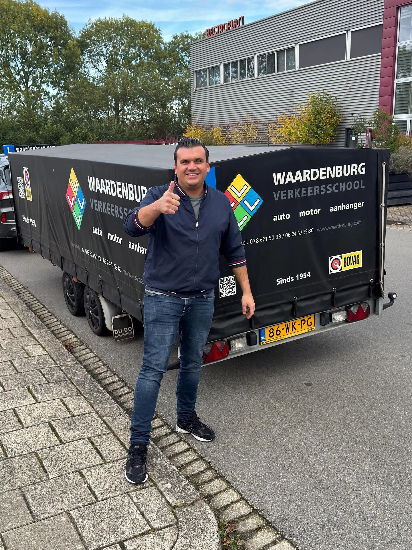 pruijmpie Donny gefeliciteerd met je #aanhangerrijbewijs. Keurig laten zien dat jij bewust en veilig ermee kunt rijden. 👌🏻 @cbrnl