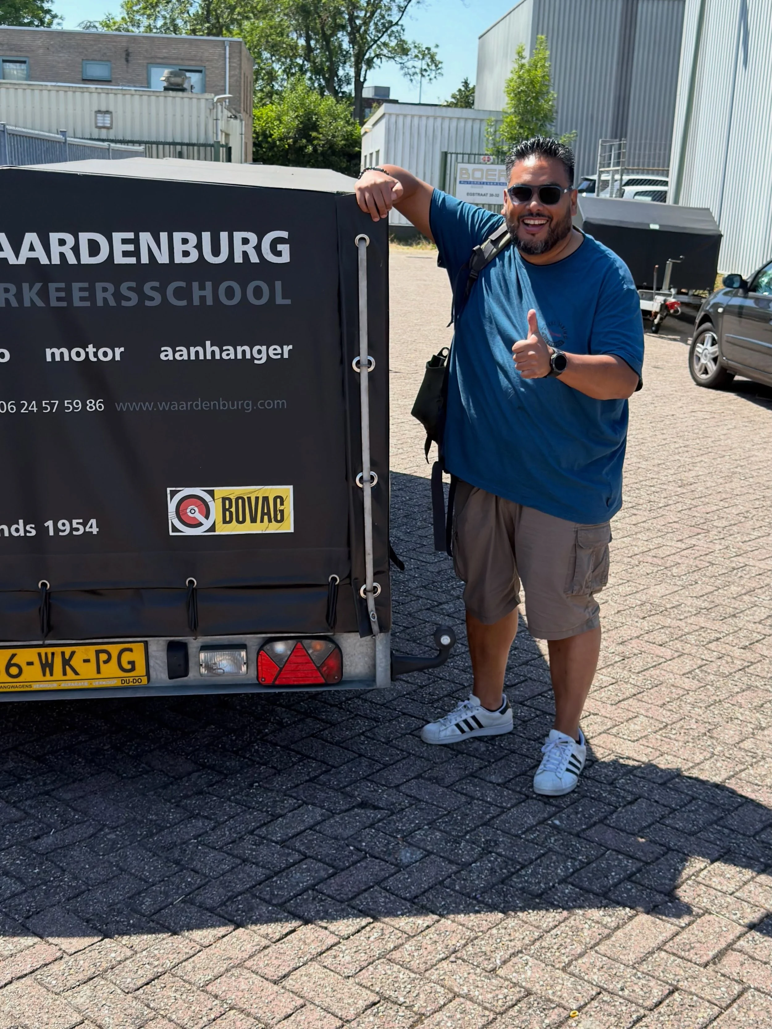 Eelco gefeliciteerd met je aanhangwagen rijbewijs. Ondanks de spanning keurig gereden 👌🏻. @cbrnl
