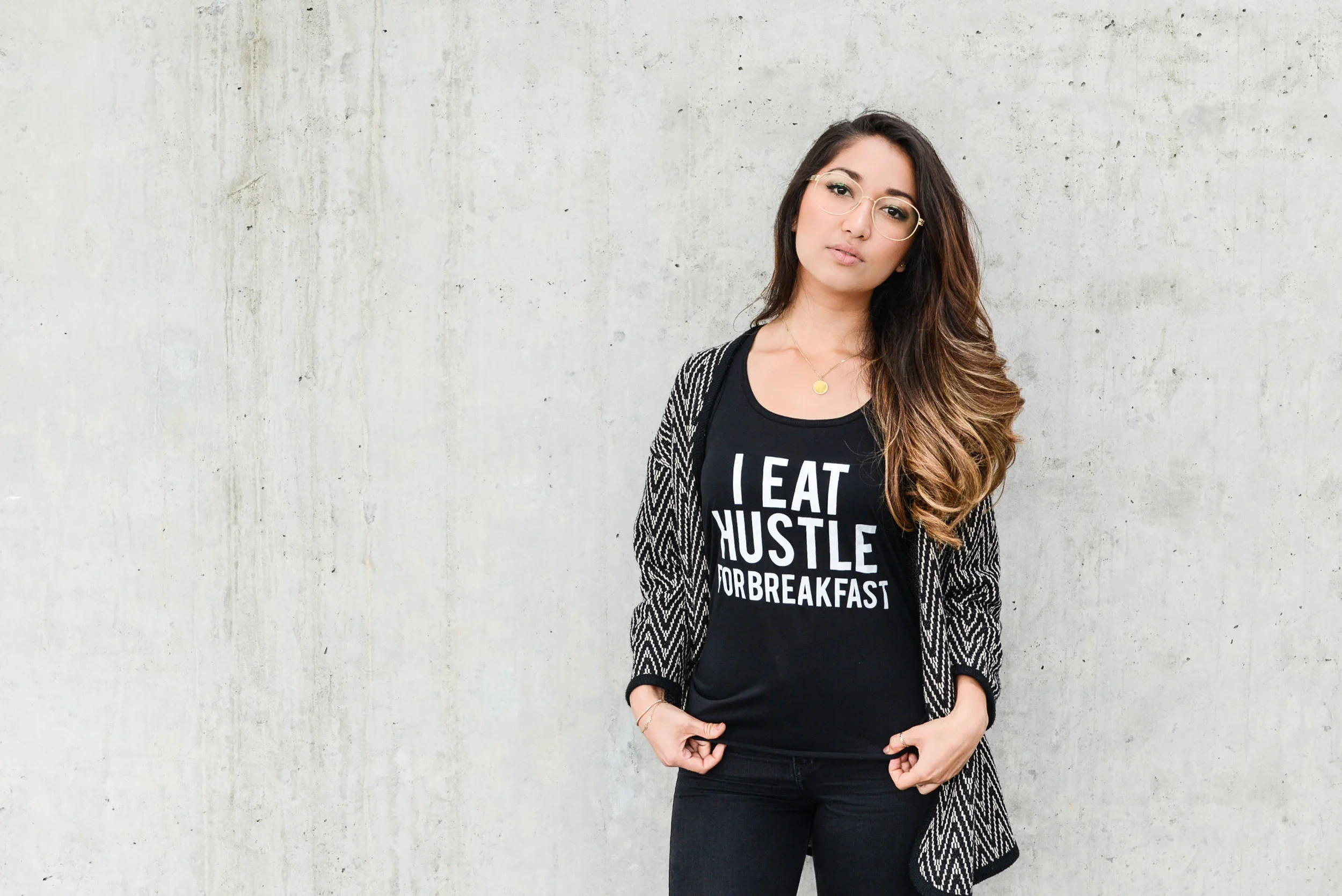 "I Eat Hustle for Breakfast" Tank Top