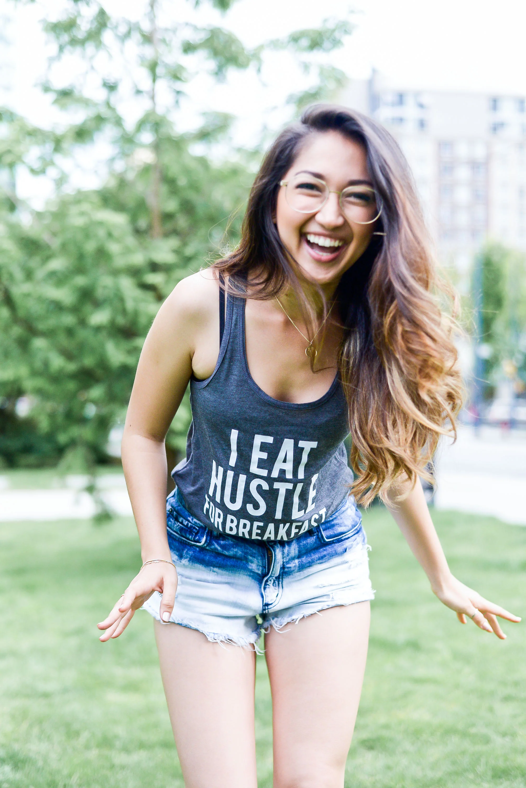 "I Eat Hustle For Breakfast" Tank Top
