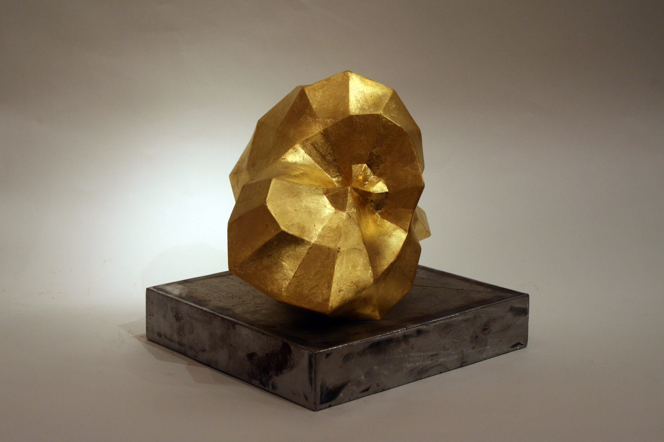 Folding Space (view 2) gold leaf & ceramic.jpg