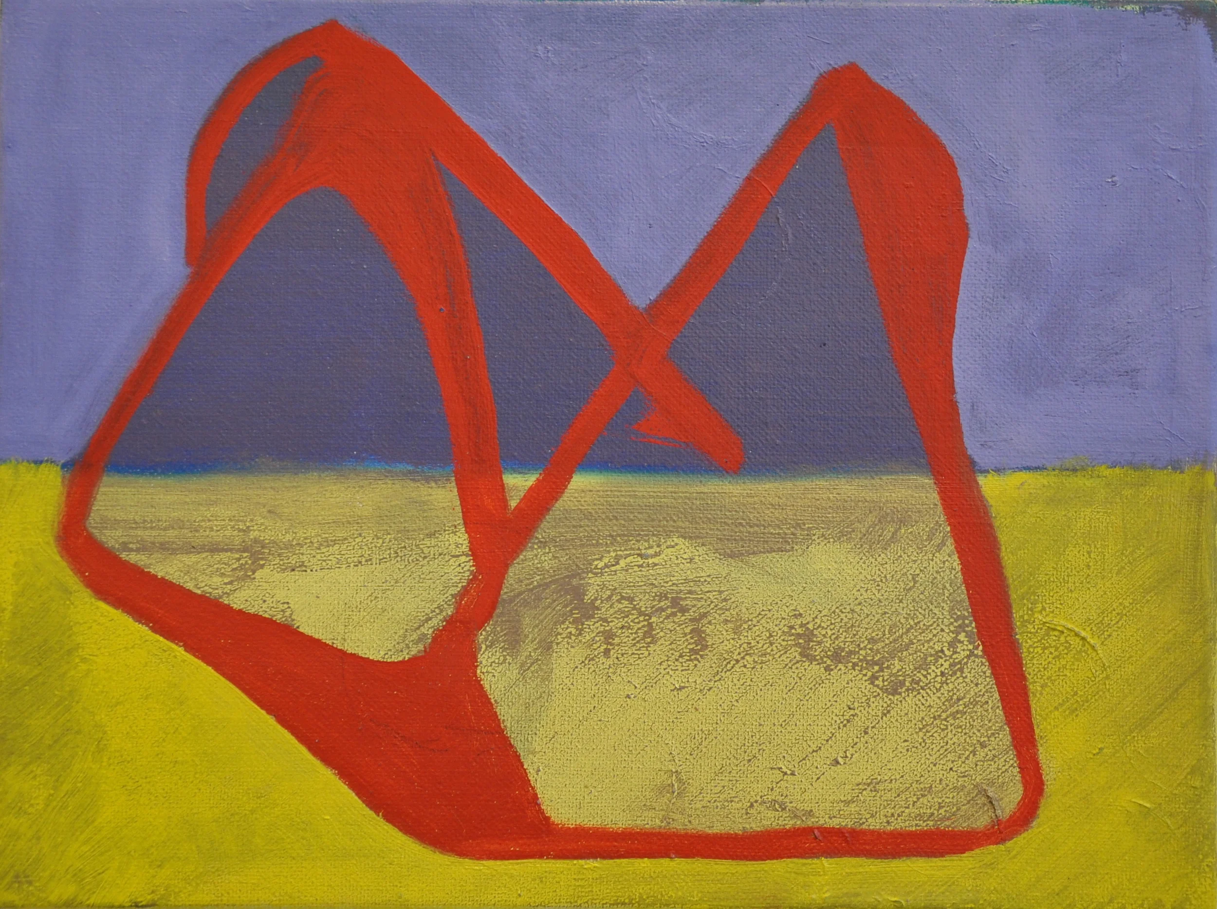   Abstraction I. &nbsp;Oil on linen. 9 x 12 inches 