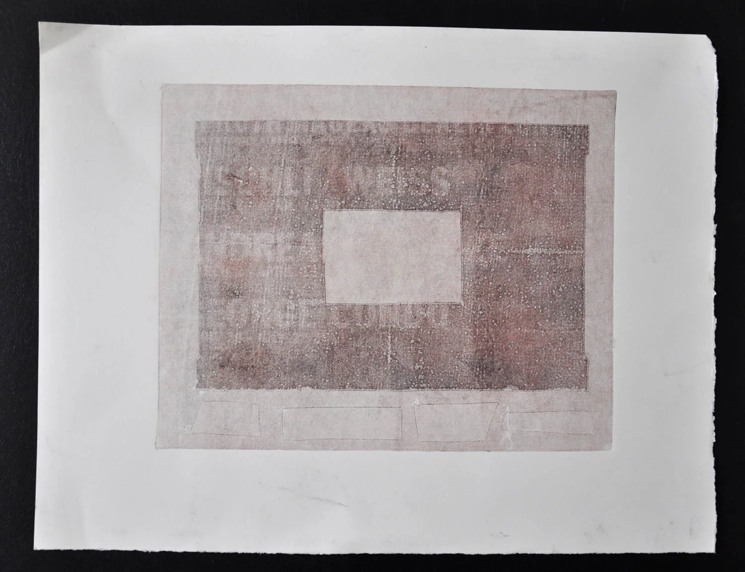   Untitled . Monoprint. 11 x 15 inches 