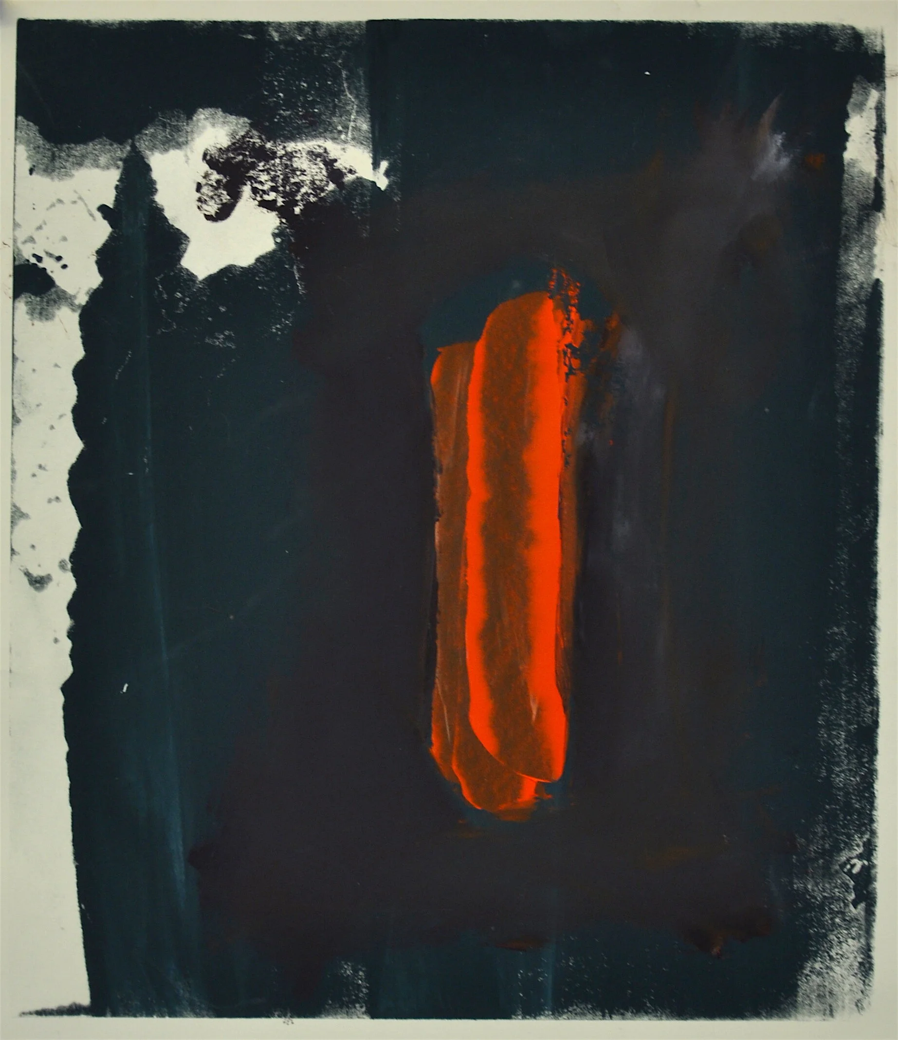   Slash,  monotype. 15x12 inches 