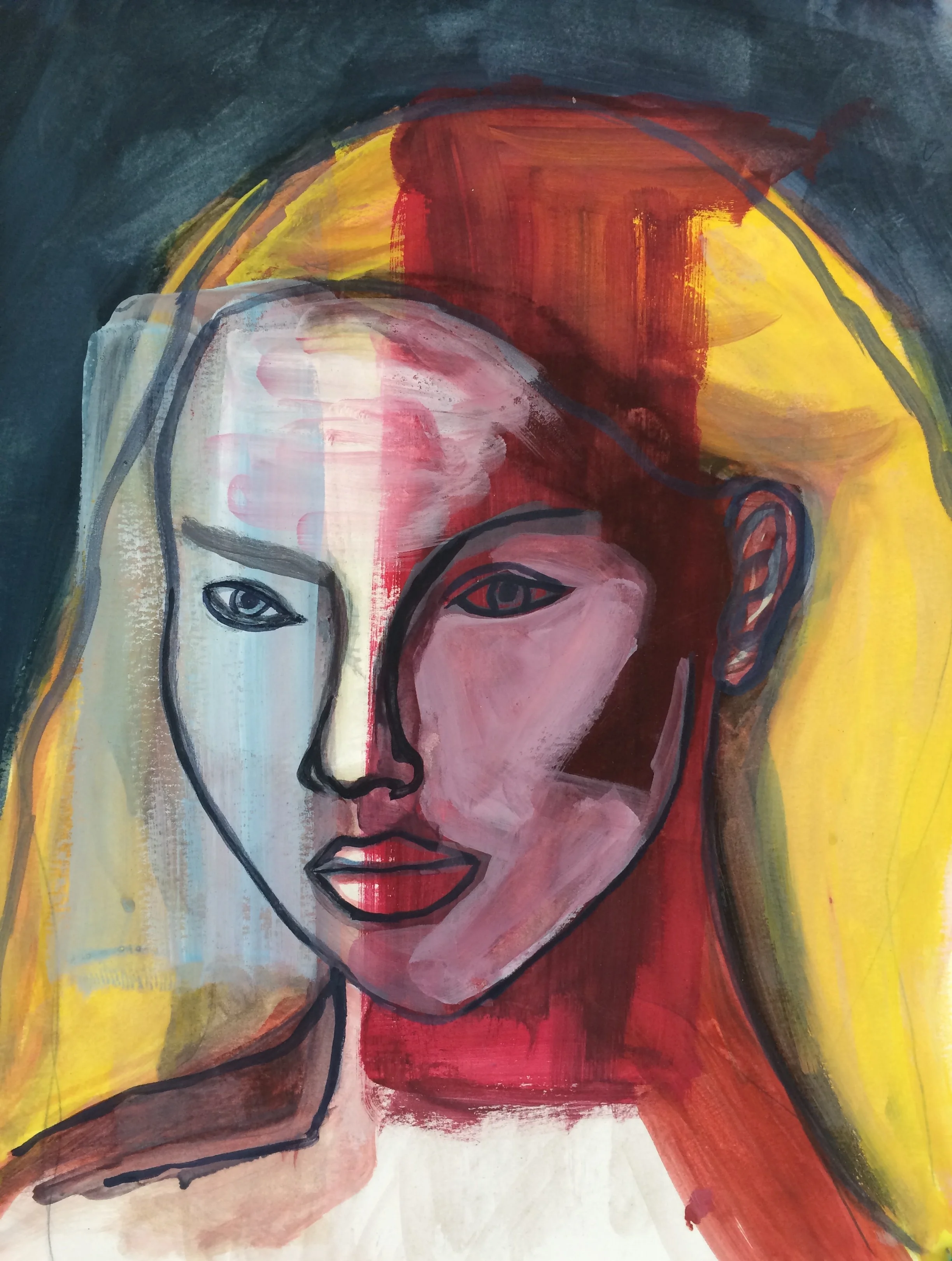   Untitled . Gouache on paper. 