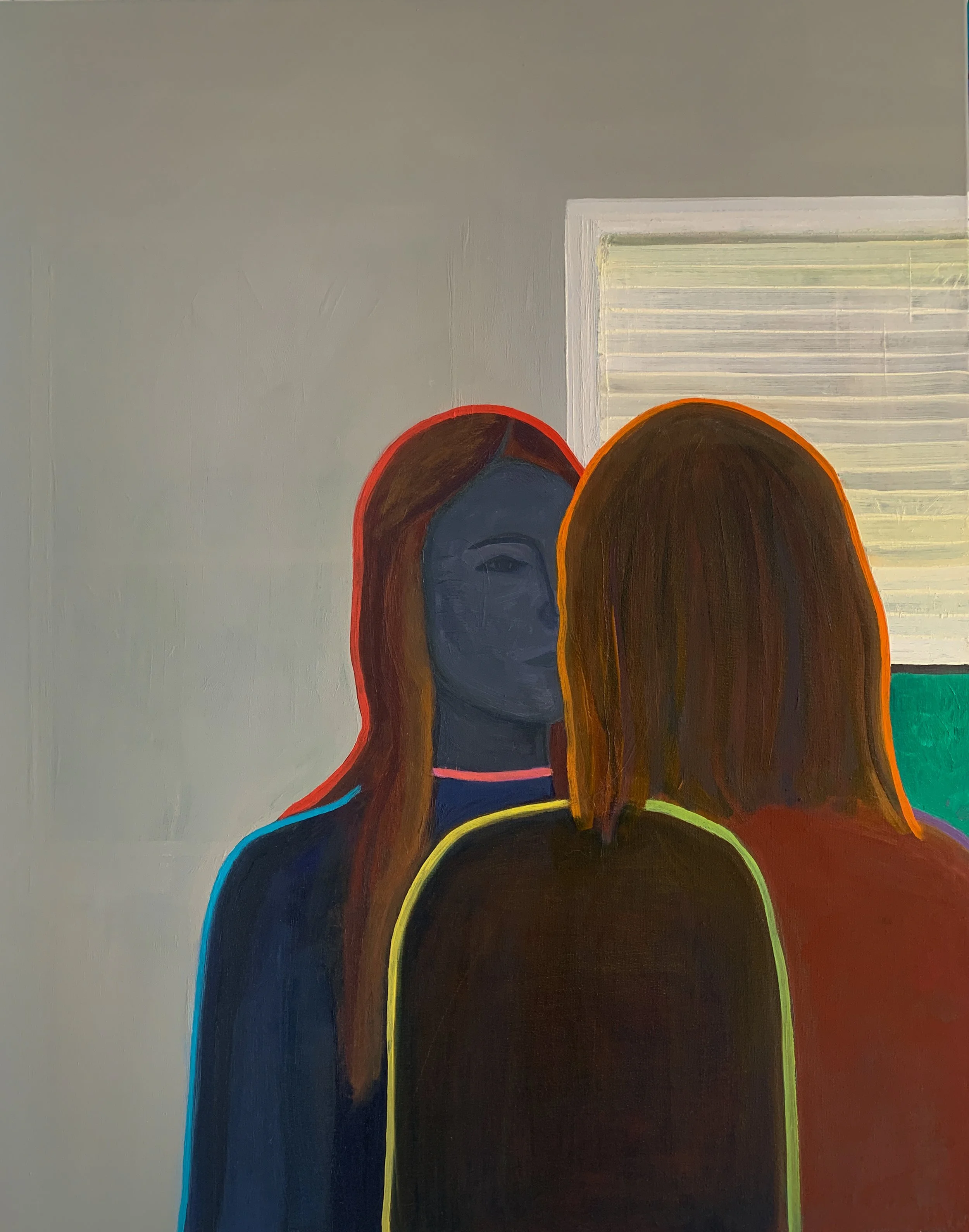   Who Am I without you?,  2021. Oil on linen, 30x24 in. 