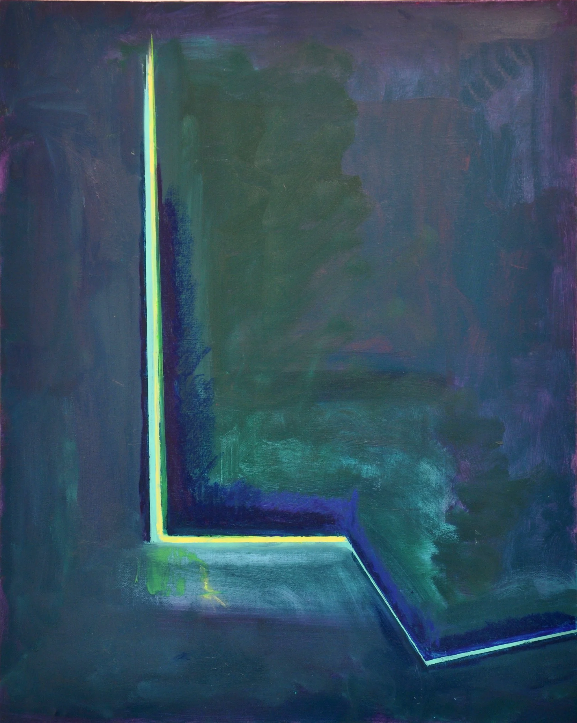   Cave of Eileithyia II , 2021. Oil paint and pastel on linen. 30x24 in. 