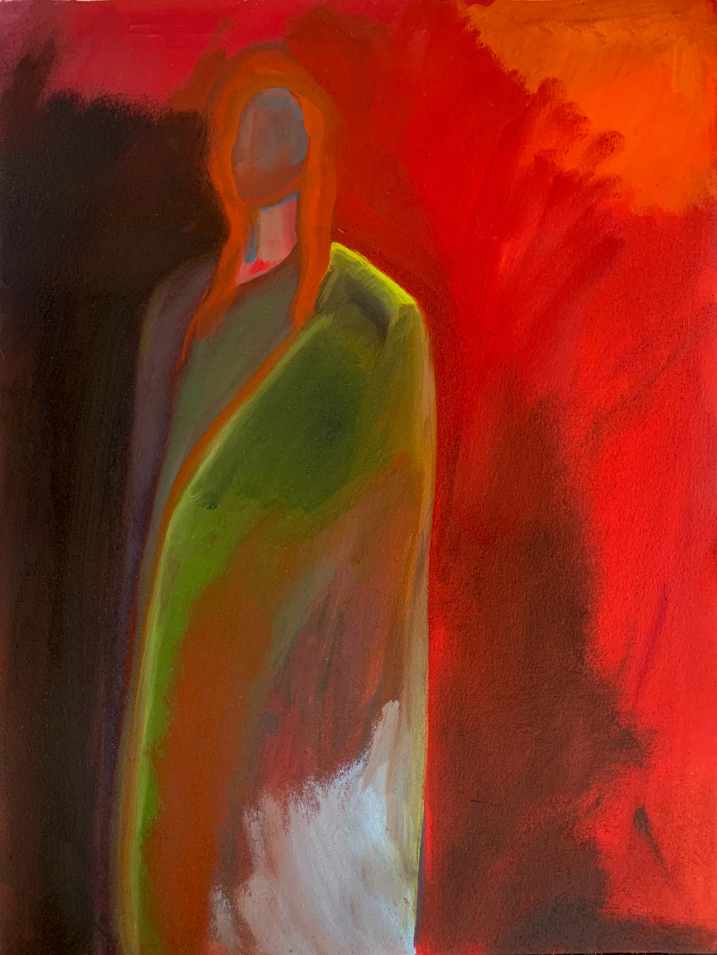   Untitled , 2022. Oil on paper 
