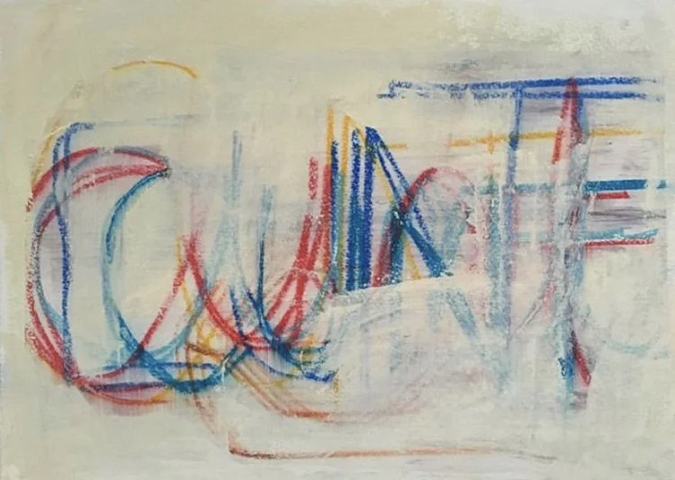   Cursive (cunt).  Silkscreen monotype, 8.5 x 11 inches 