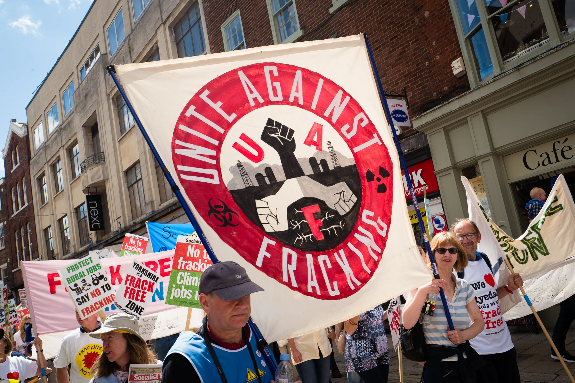 Anti-fracking rally, York, July 2016