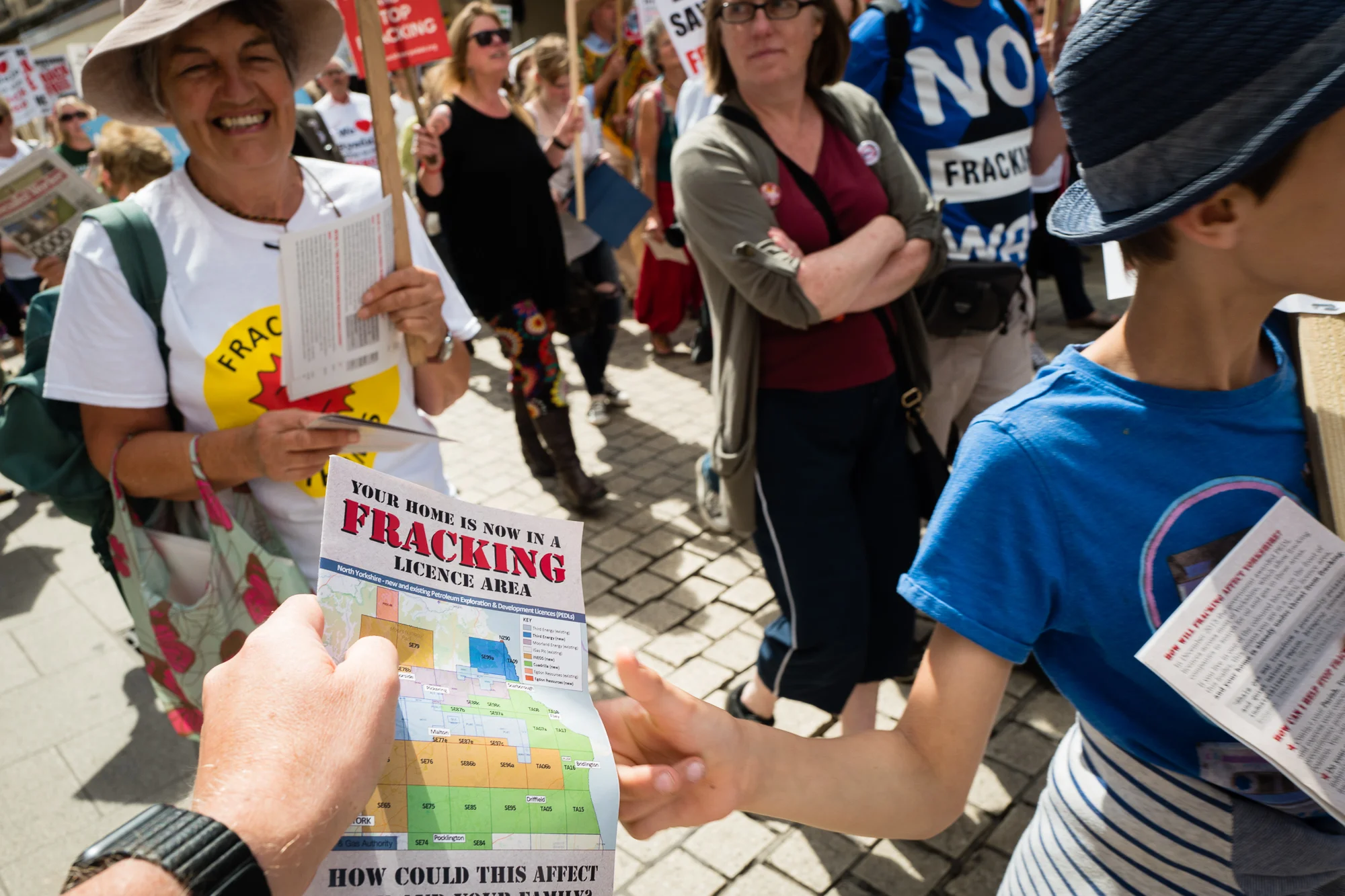 Anti-fracking rally, York, July 2016