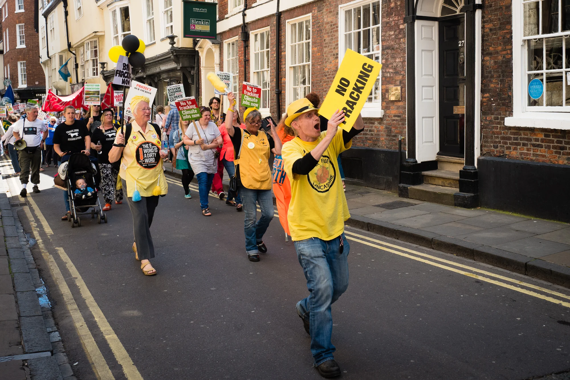 Anti-fracking rally, York, July 2016