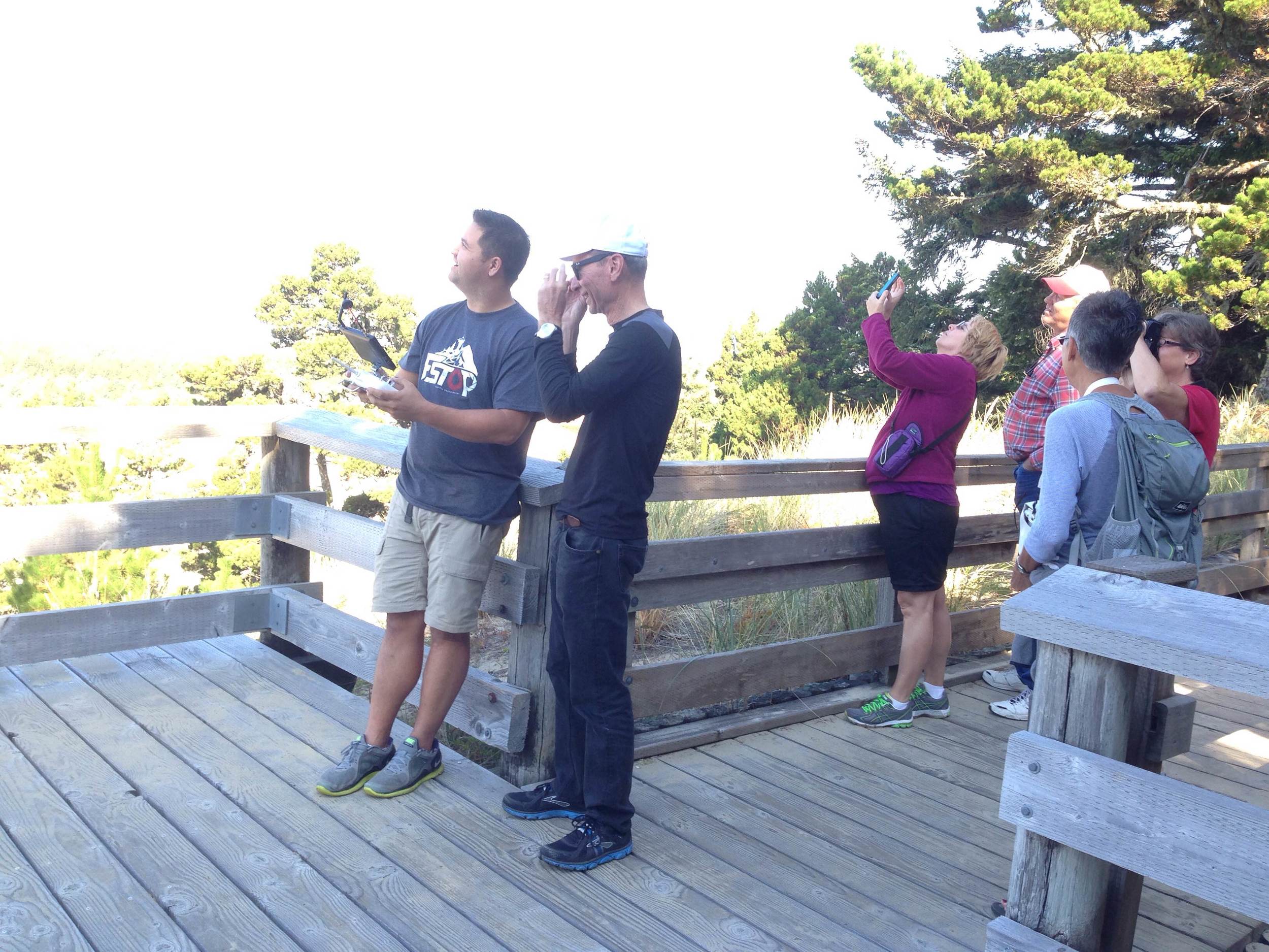 We always seem to attract attention when we fly the DJI! 