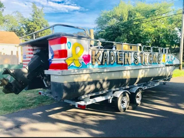 Childhood Cancer Awareness Boat 