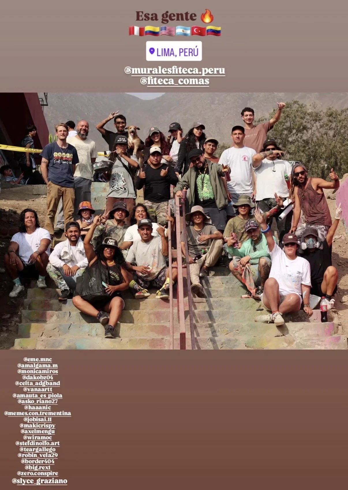 Fiteca Murales Peru Group Photo