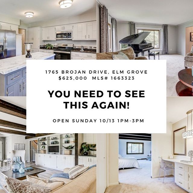 Come see this updated Elm Grove Home this Sunday 10/13 1-3pm. Newly installed Granite and Quartz Counters with new under-mount sinks in all baths and Kitchen. This 5 BR / 2.5 Bath spacious home sits on a level 1 ac lot with a new full basketball court. Home has all newer windows in last 2 yearsand all and all mechanicals in last 3 years. A whole home back up generator comes with. #openhouse #elmgrove #homeforsale #househunting #neighborhood #locationlocationlocation