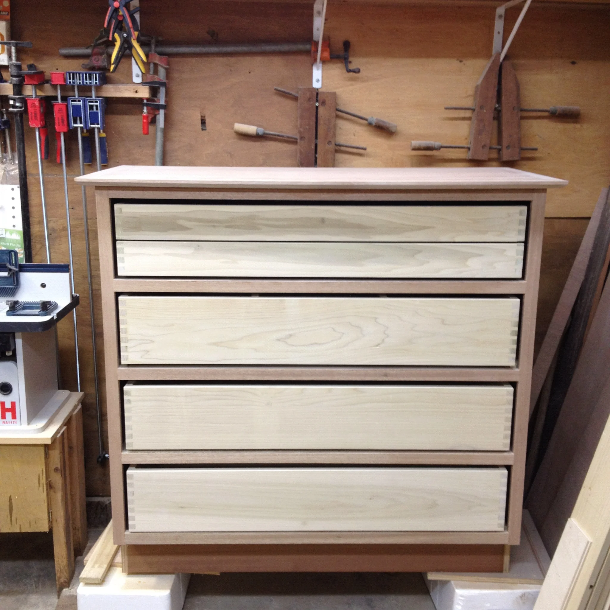 Dresser in progress