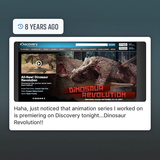 How in the world is that 8 years ago...wow. Long live #hawaiianimationstudio #dinosaurs #videoproduction #hawaiivideo @discovery