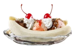 Ironically, this tempting ice cream sundae is a "hot" stimulus