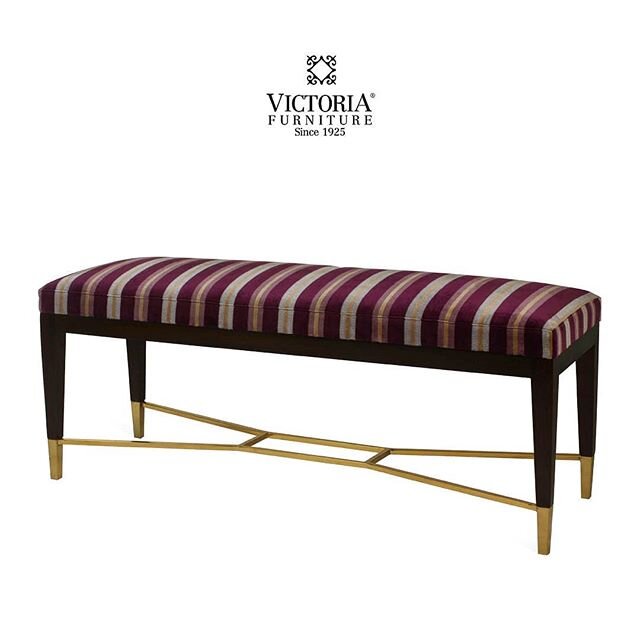 A contemporary bench to add just a little extra seating to your space.