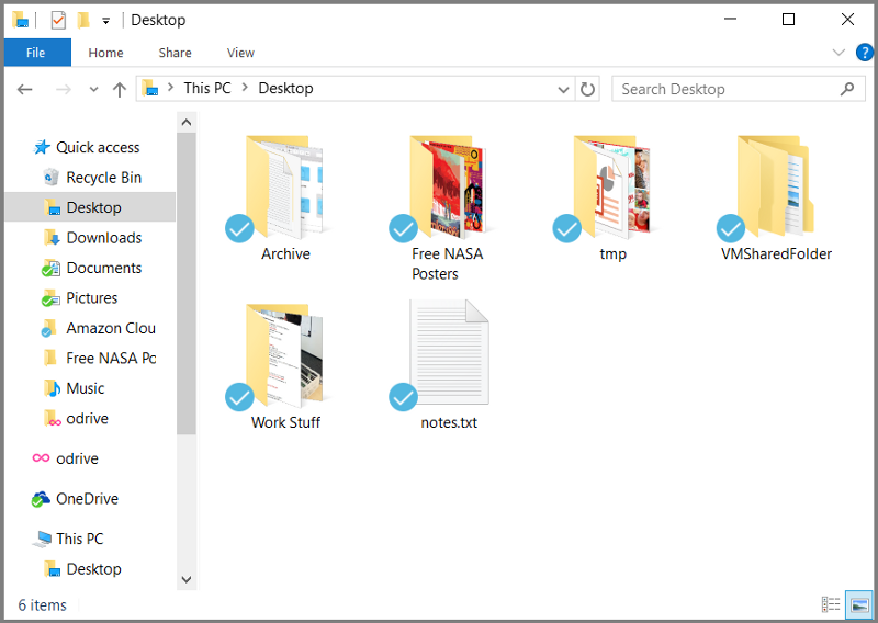 My Desktop folder is now syncing directly with my /Laptop Backup/Desktop folder in my Amazon Drive!