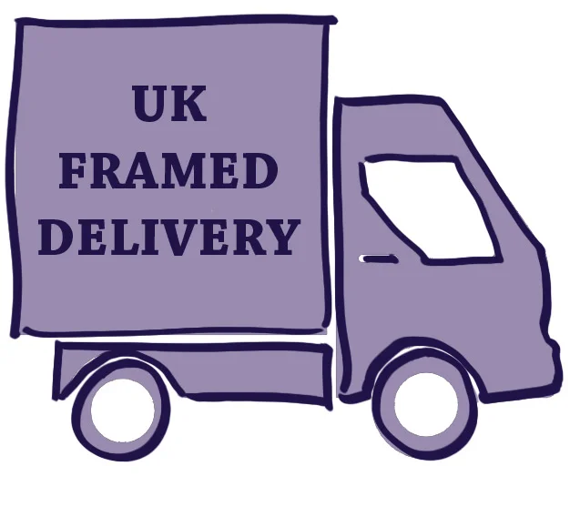 We are pleased to offer free world wide shipping for unframed artworks. We also ship framed artworks throughout the UK, free within Ireland and N.Ireland and at a subsidised rate for UK Mainland. Simply select your artwork and frame on the shop page - you will see an illustration of your framing choice to assist you. Actual photos of frames can be viewed on our framing page.