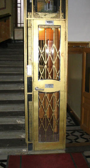 A typical upright coffin/lift. 