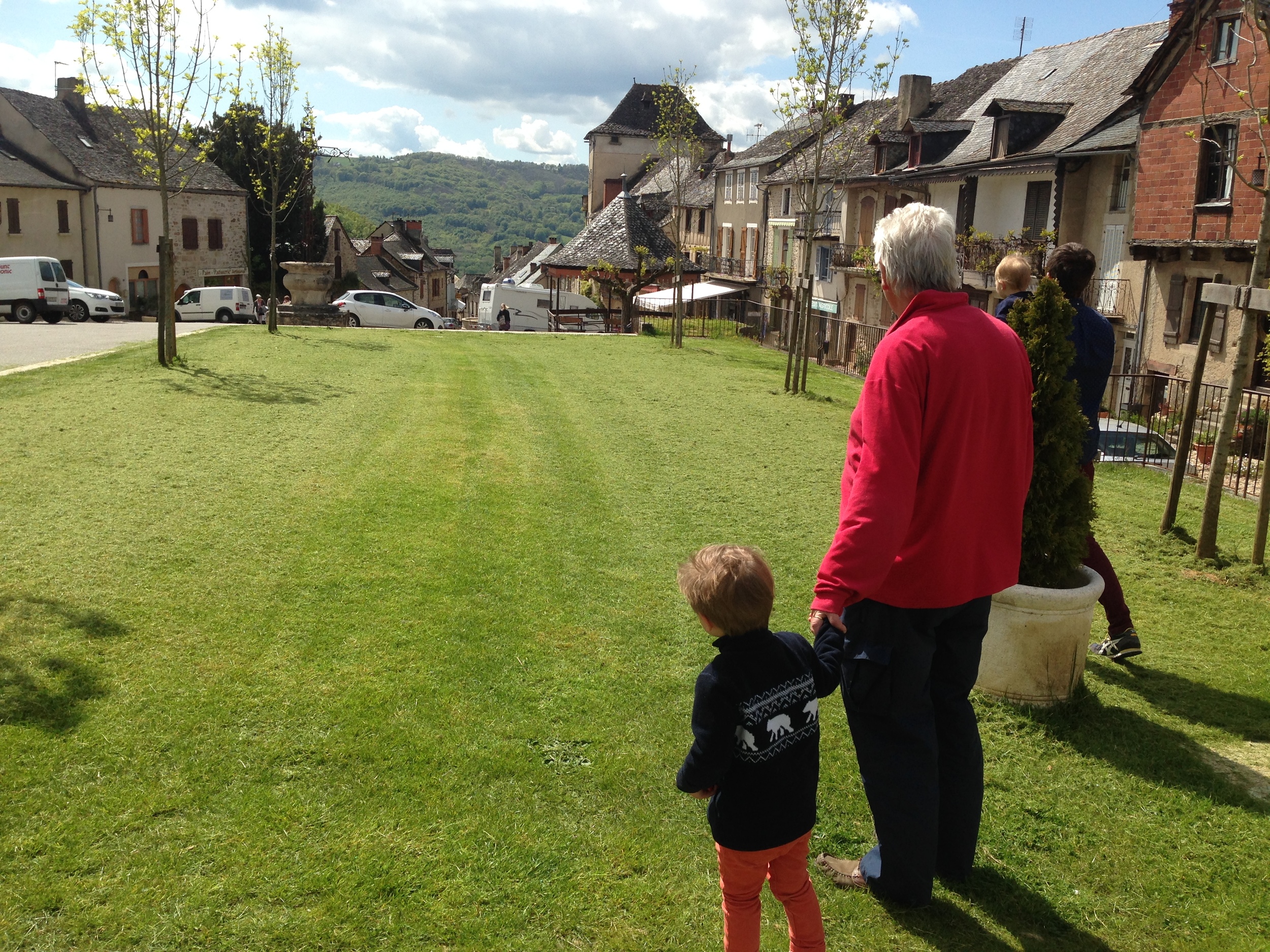 Off for a walk to a castle