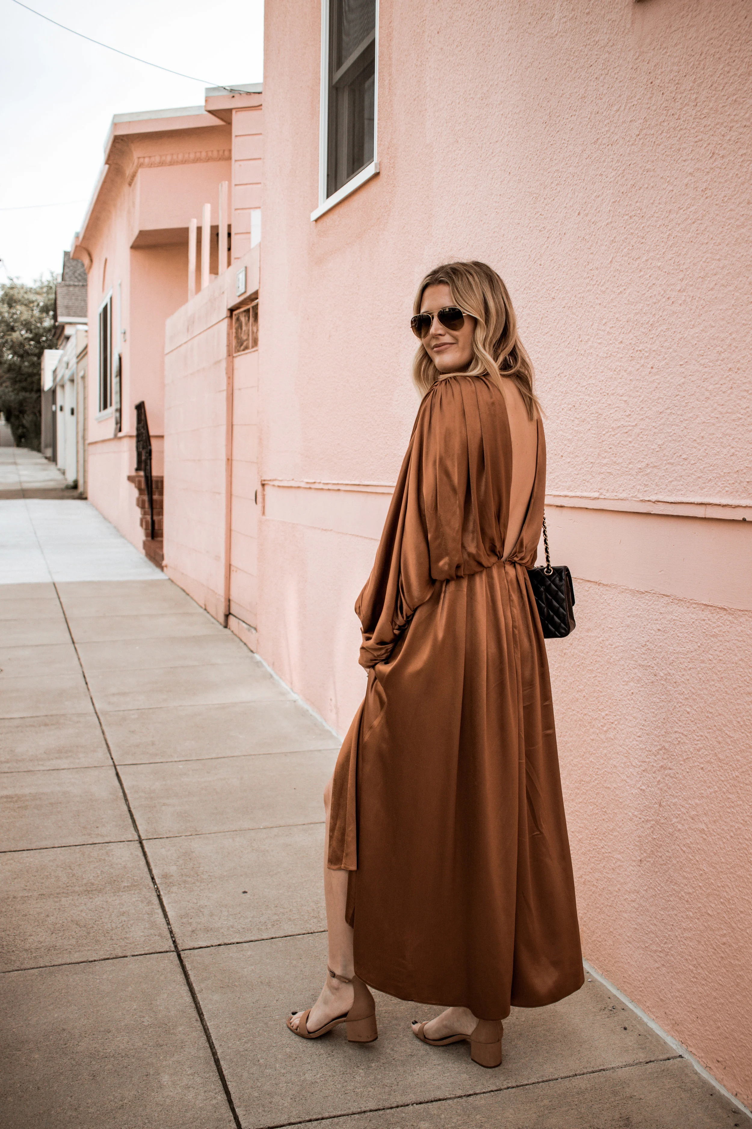 open back dress for wedding guest