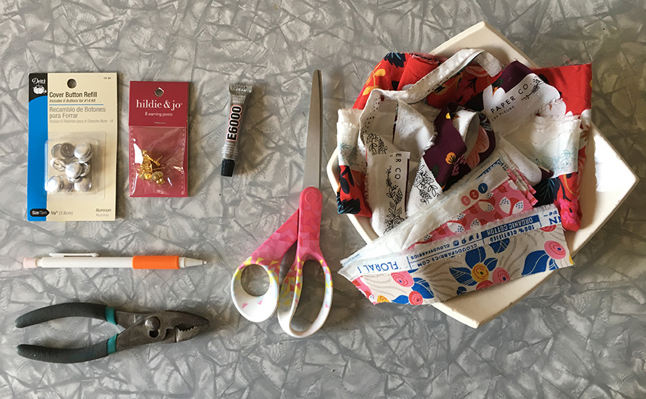 Diy Fabric Button Earrings 2025