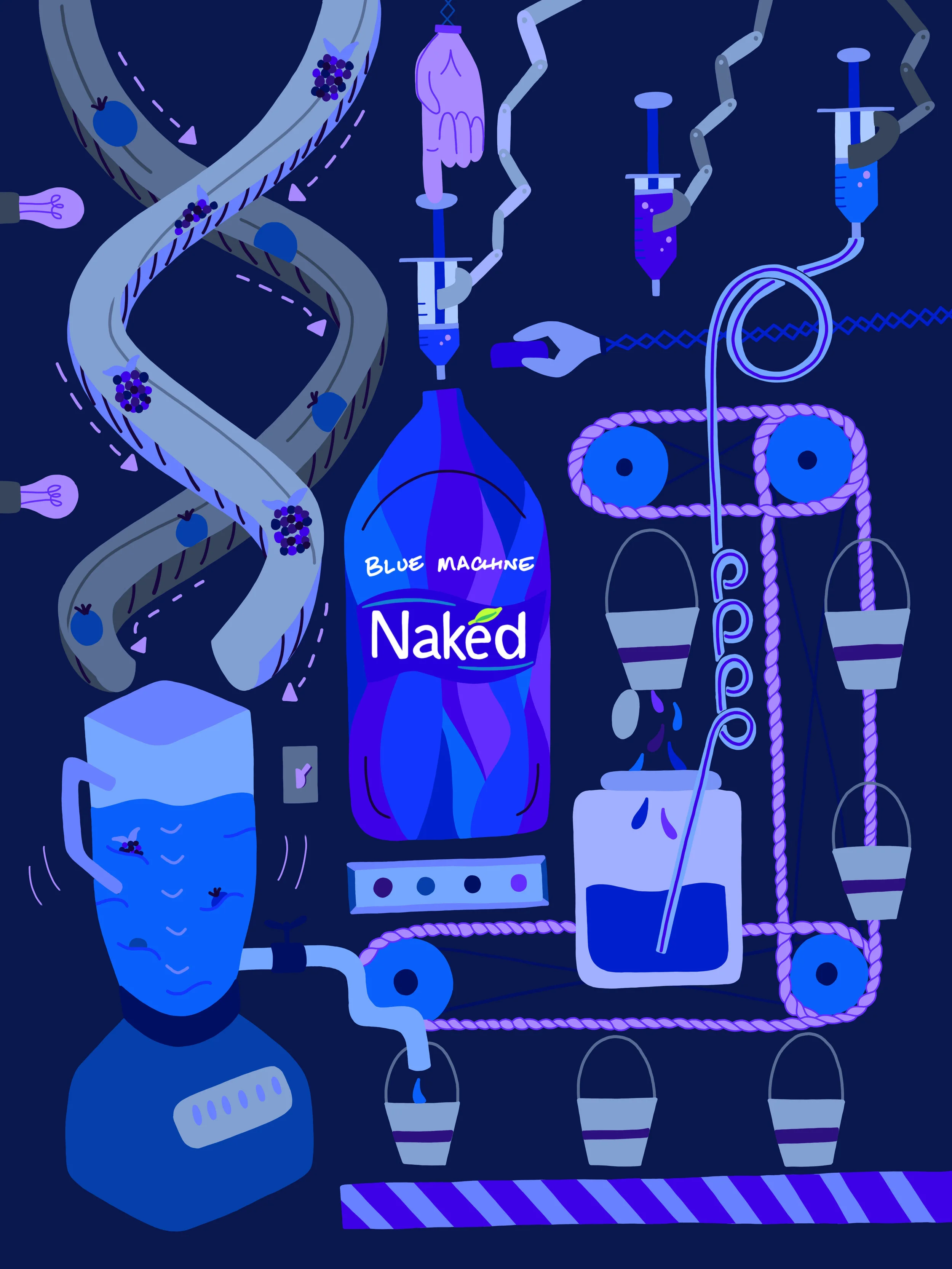 Naked Blue Machine