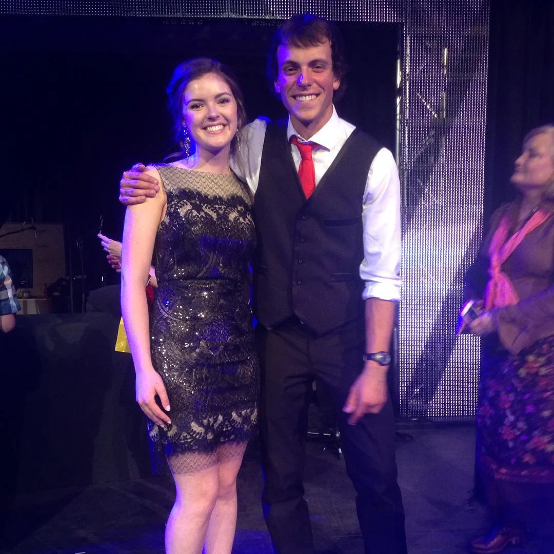 The winner and first runner up for Stampede Talent Search 2015. Our team members Christian Hudson and Emma Rose.
