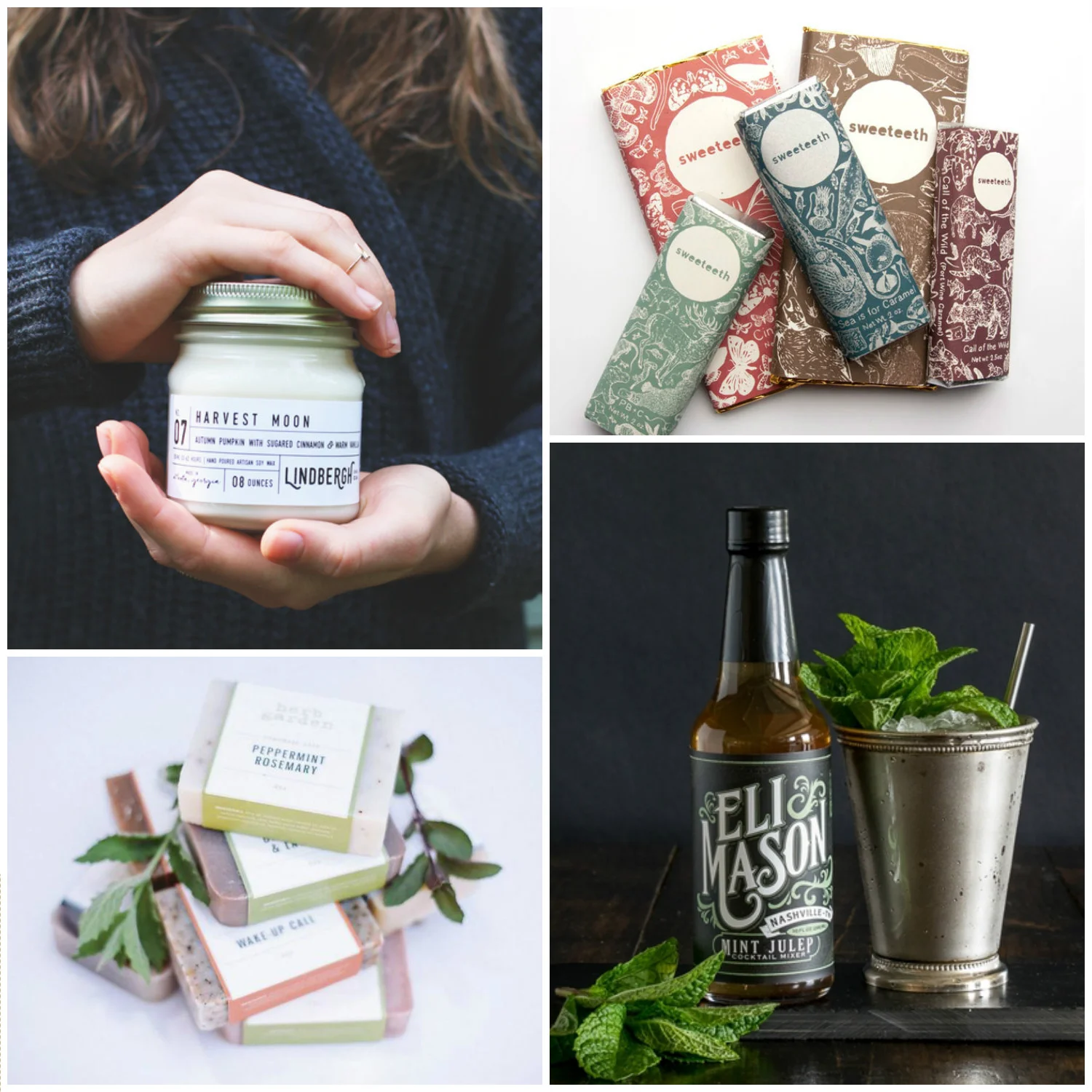   Lindbergh Candle Co.   /   Sweeteeth   /   The Herb Garden   /   Eli Mason  