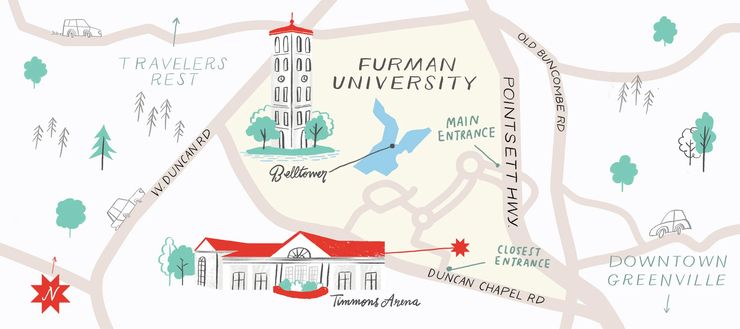  Illustrated Map by Karen Schipper 