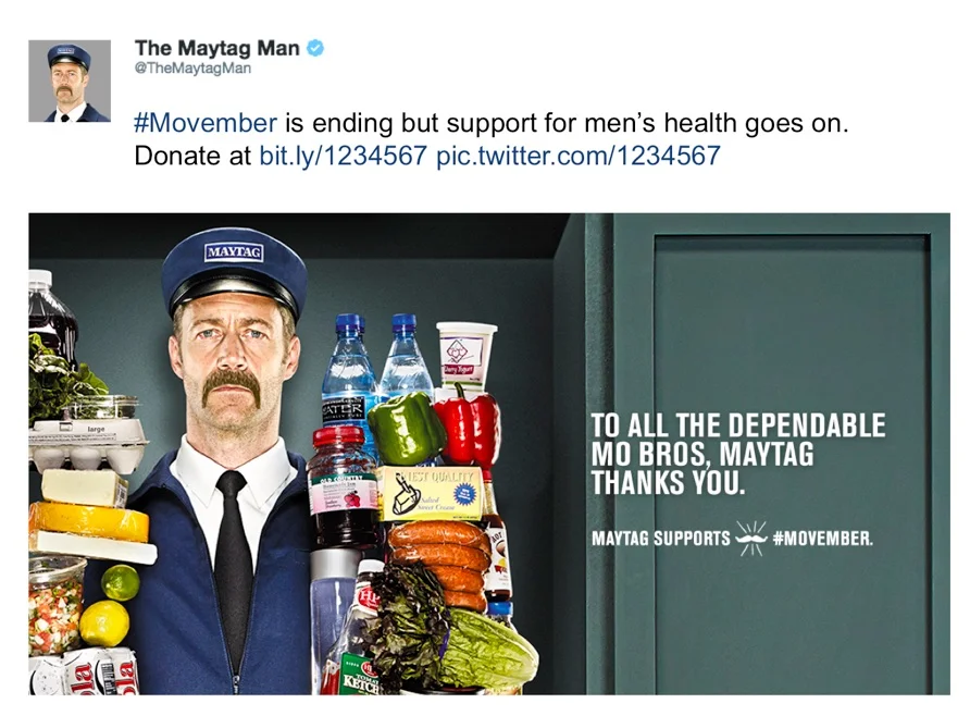   Maytag Movember Donation  