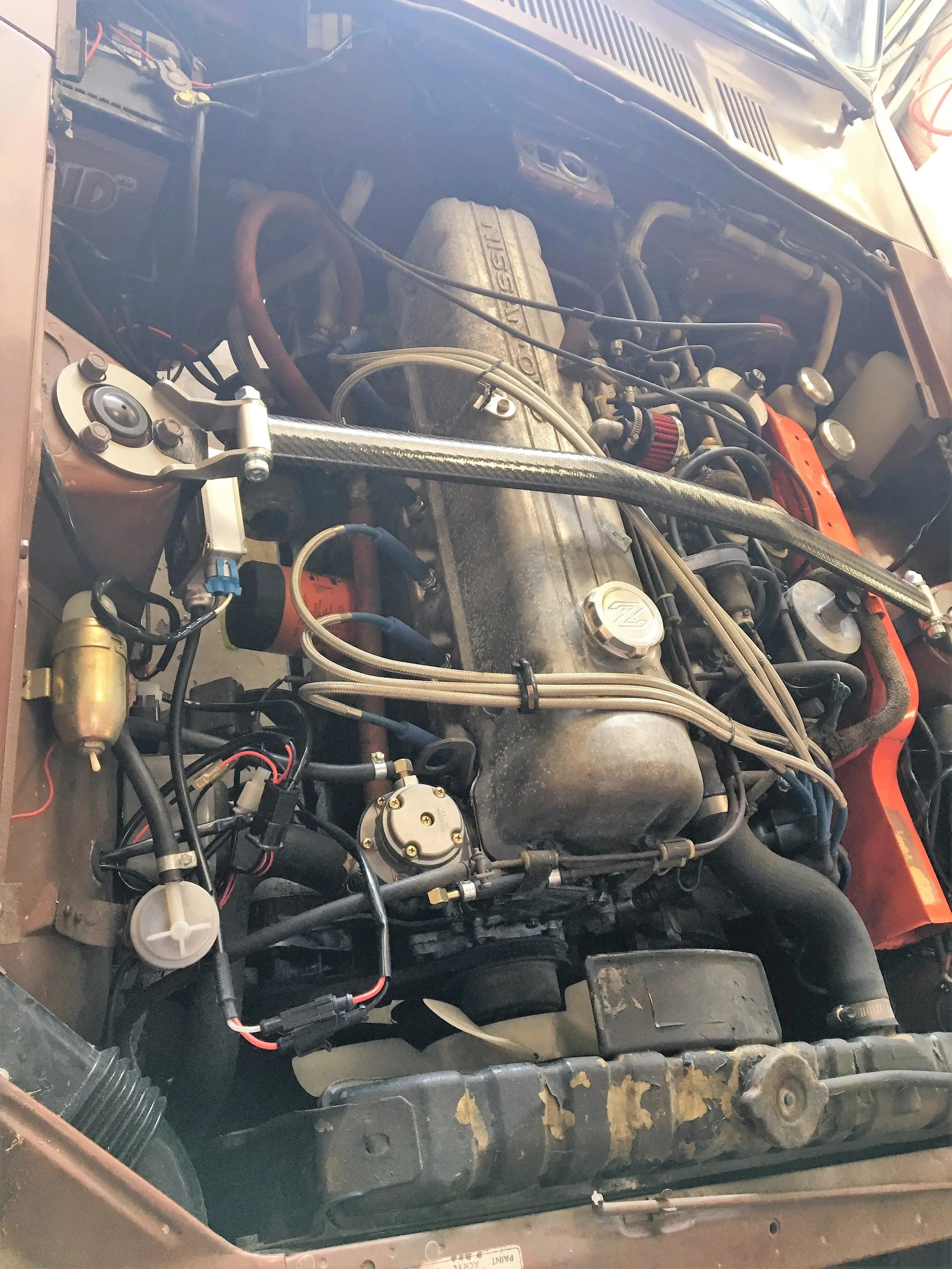 240z Engine Passenger Side