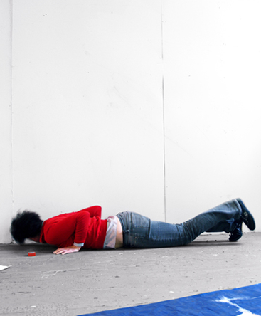Alicia Frankovich, Fall from Handstand 2008, C-type photographic print