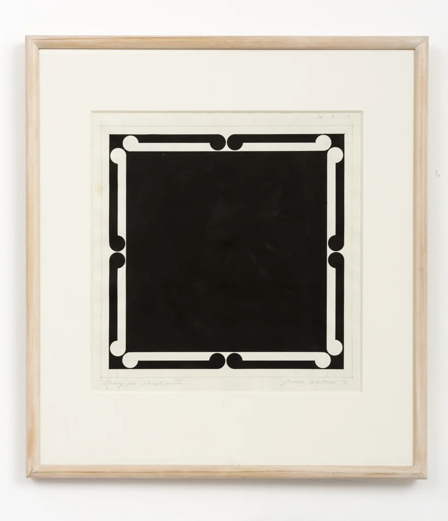 Gordon Walters, Study for Variation #II , 1973, acrylic on paper, 330 x 320 mm, courtesy of the Walters Estate