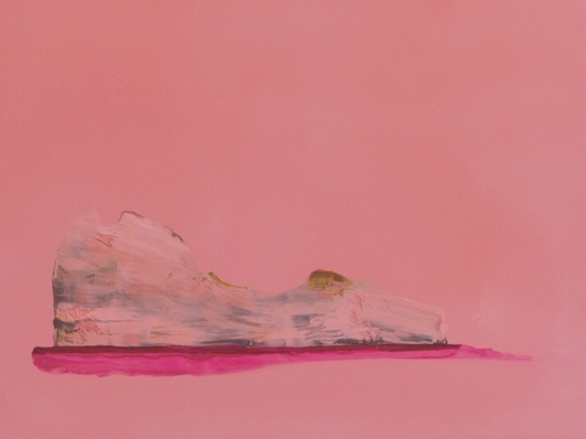 Whitney Bedford, Untitled Iceberg (Sweetheart), 2010, ink and oil on board, 40 x 54 cm. Photo: Evan Bedford